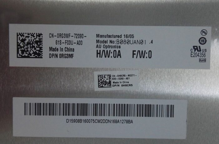 RG3MF - 8" For Dell Venue 8 Pro 3840 LCD LED Tablet TouchScreen Assemly - Image 3