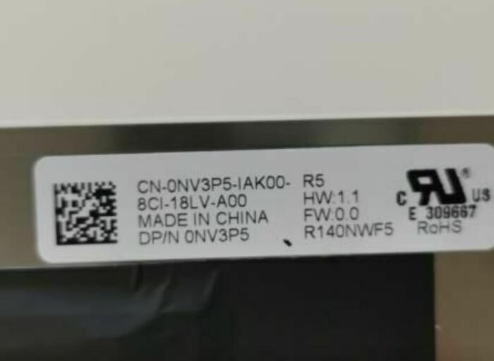 NV3P5 0NV3P5 14" FHD LED LCD Touch Screen For Dell Latitude 7490 R140NWF5 R5 - Image 2