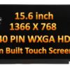 LTN156AT40-D01 | 15.6" LED LCD Touch Screen Display WXGA HD 1366x768 40 Pin