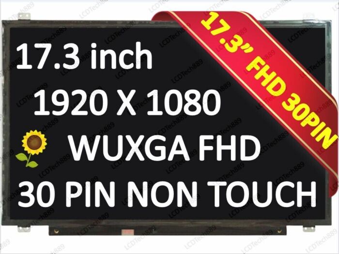 17.3" FHD Non-Touch LCD LED Screen Replacement for HP 17-by4061nr
