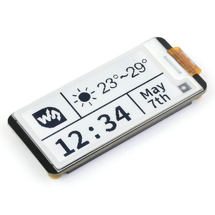 2.13inch E-Paper HAT+ for Raspberry Pi (Black/White) (250 x 122)