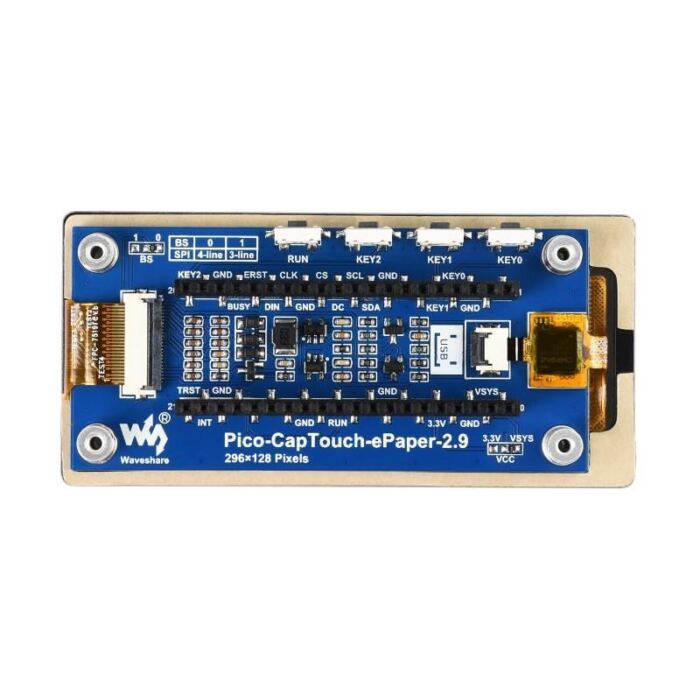 2.9inch Touchscreen E-Paper Display Module for Raspberry Pi Pico (296??128) (Black/White) - Image 5